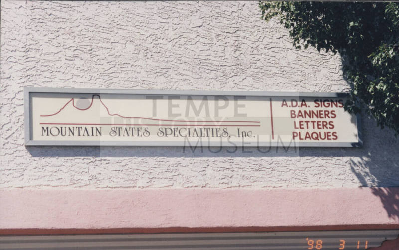 Mountain States Specialities, Inc. - 6900 South Priest Drive - Tempe, Arizona