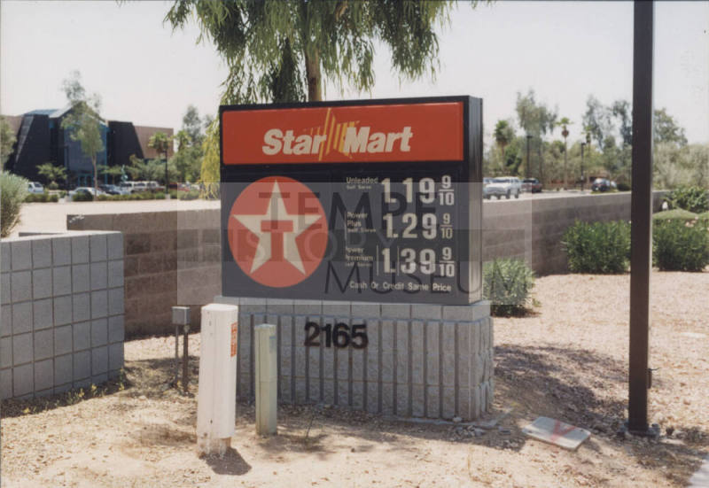 Texaco Star Mart Self Service Gas Station - 2165 East Baseline Rd. -Tempe, Arizona