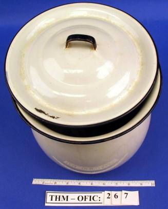 Pot & lid, enameled cooking