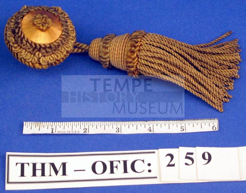 Tassel, gold drapery