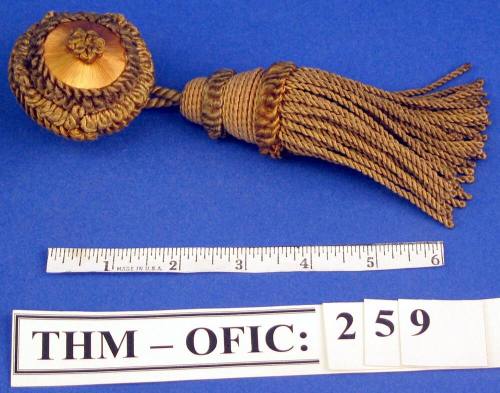 Tassel, gold drapery