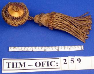 Tassel, gold drapery