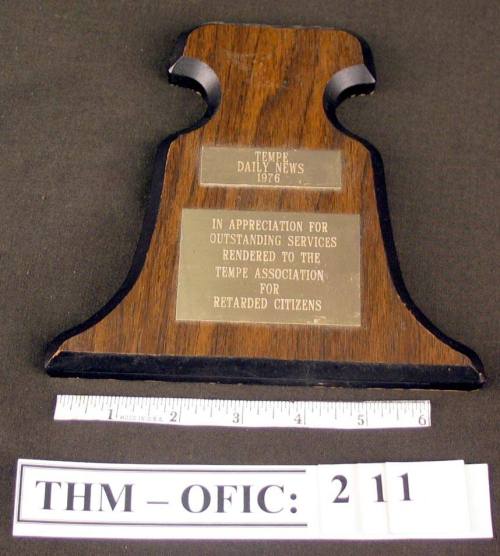 Plaque, award