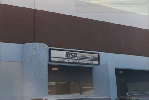 Battery Specialists of Arizona, Inc. - 640 South River Drive - Tempe, Arizona