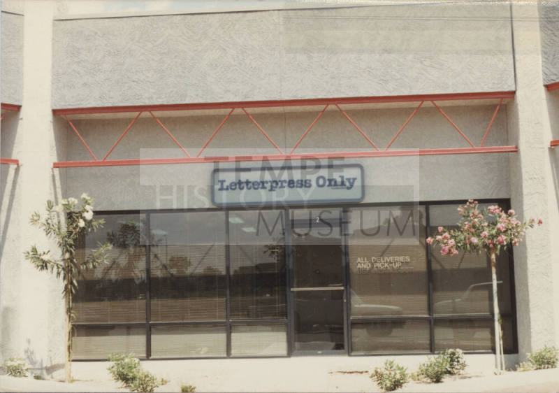 Letter Press Only Incorporated - 519 South Rockford Drive - Tempe, Arizona