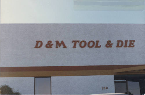 D & M Tool and Die Incorporated - 100 South Rockford Drive - Tempe, Arizona