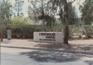 Heraeus Amersil Incorporated - 112 South Rockford Drive - Tempe, Arizona