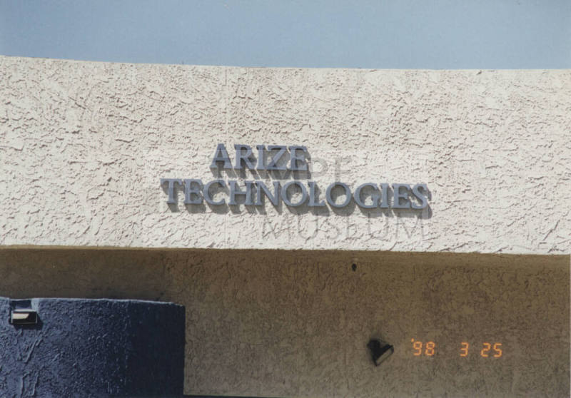 Arize Technologies - 328 South Rockford Drive - Tempe, Arizona