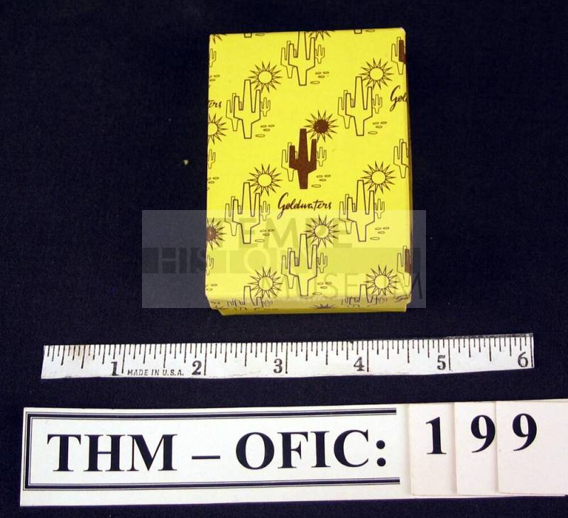 Box, yellow Goldwater's jewelry