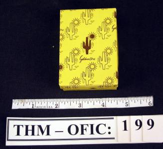 Box, yellow Goldwater's jewelry