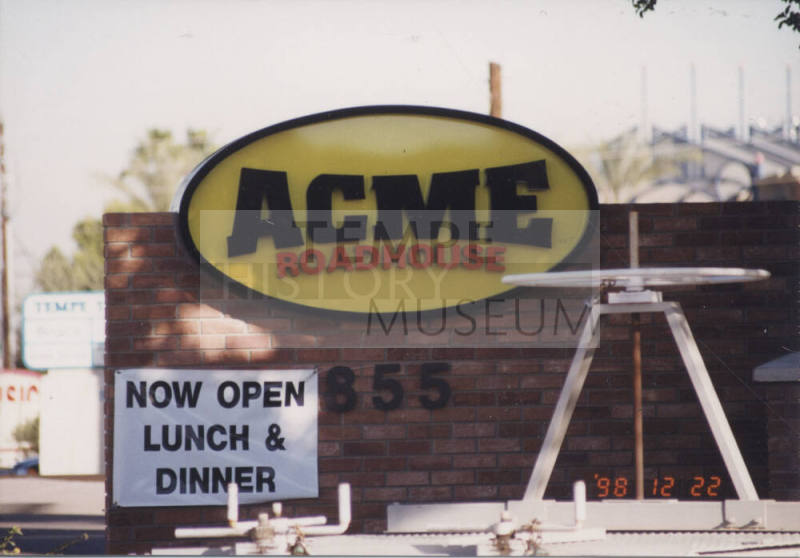 Acme Roadhouse Restaurant - 855 South Rural Road - Tempe, Arizona