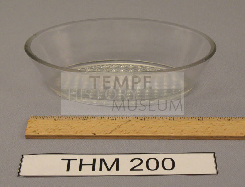 Oval Glass Relish Dish