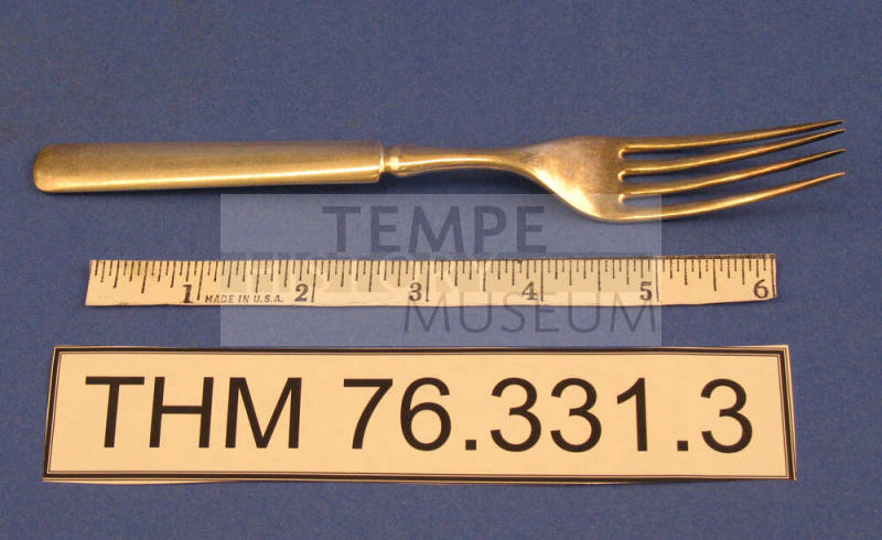 Silver plated salad fork