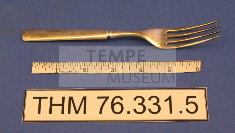 Silver plated salad fork