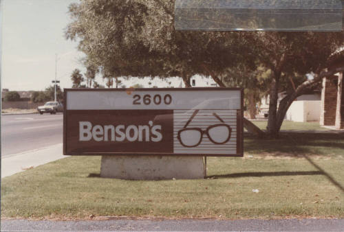 Benson's Optical - 2600 South Rural Road - Tempe, Arizona