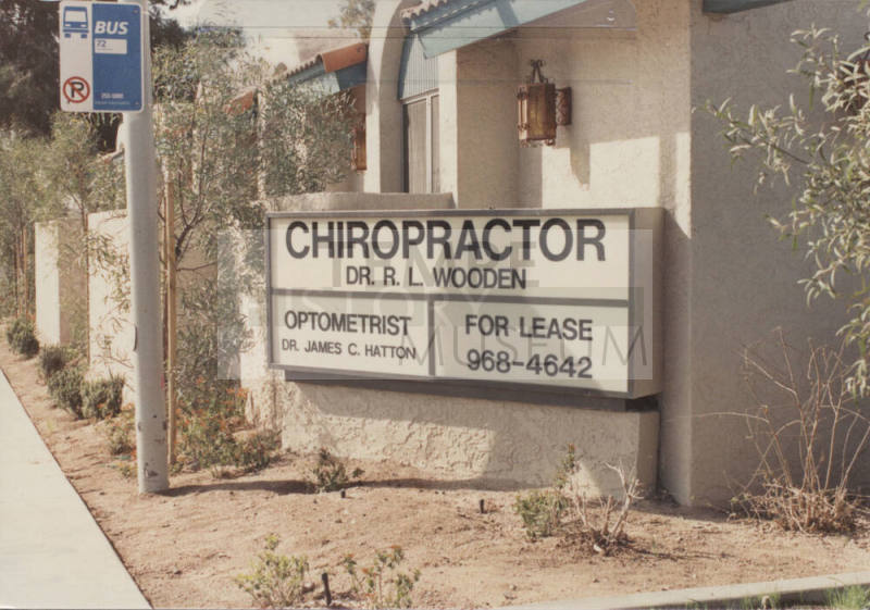 Dr. R. L. Wooden, Chiropractor - 3200 South Rural Road - Tempe, Arizona
