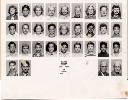 Class photograph, Ritter School, grade 4, March 1954