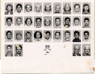 Class photograph, Ritter School, grade 4, March 1954