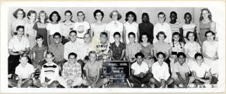 Class photograph, Mitchell School grade 6, 1956