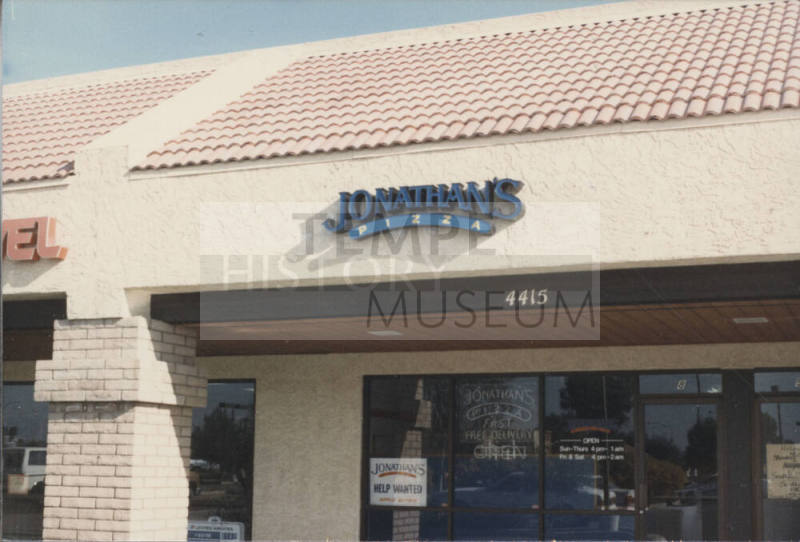 Jonathan's Pizza - 4415 South Rural Road - Tempe, Arizona