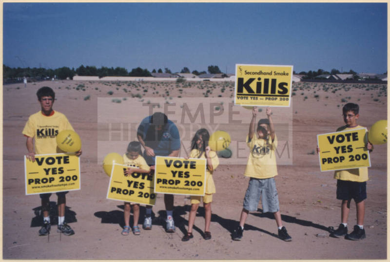 Rocha Family Holding Proposition 200 Signs.