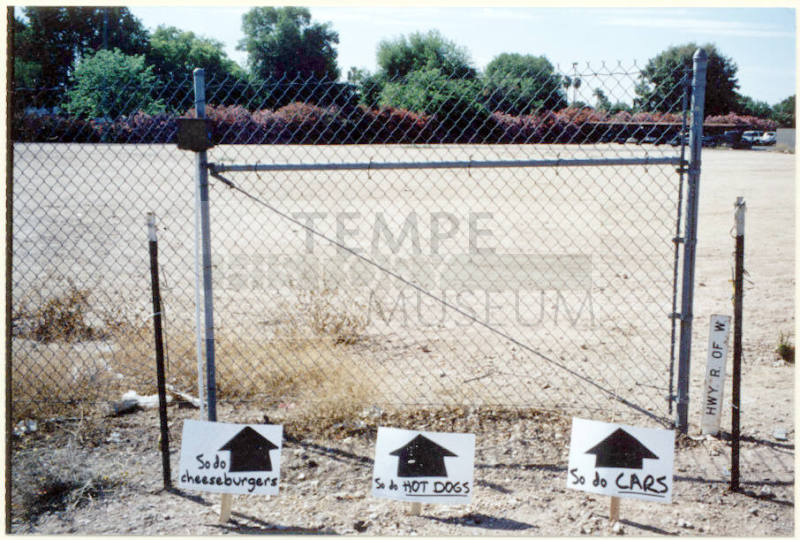 White/Black Arrow Signs Where Proposition 200 Sign Was Stolen.