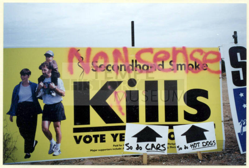 Defaced Prop 200 Sign, Rural and Warner Rd.