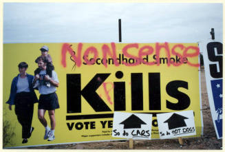 Defaced Prop 200 Sign, Rural and Warner Rd.
