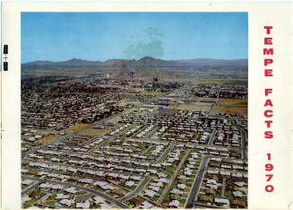 Aerial View of Tempe, 1970, Photo Print.