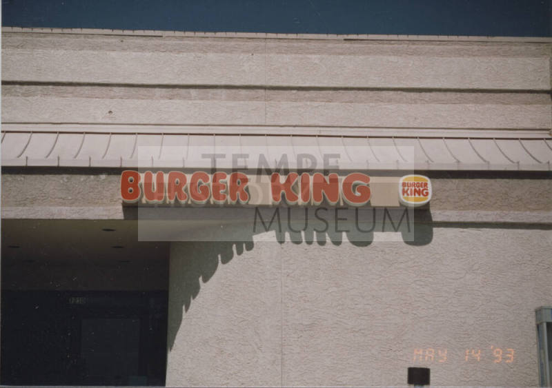 Burger King  - 1210  North Scottsdale Road, Tempe, Arizona