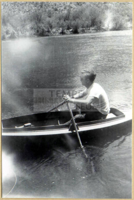Ray Boles in a Row Boat