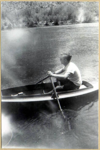 Ray Boles in a Row Boat