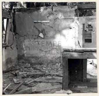Rural Road Barrio, Dilapidated Building Interior.