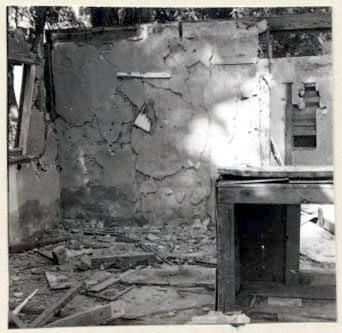 Rural Road Barrio, Dilapidated Building Interior.