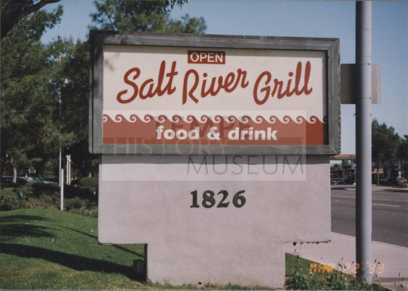 Salt River Grill  -  1826  North Scottsdale Road, Tempe, Arizona