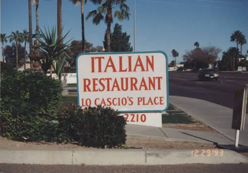 Lo Cascio's Italian Restaurant - 2210 North Scottsdale Road,  Tempe, Arizona