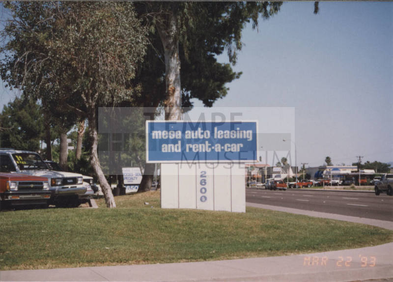 Mesa Auto Leasing & Rent-A-Car -  2600  North Scottsdale Road,  Tempe, Arizona