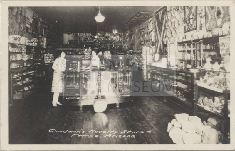 B/W of Goodwin's Novelty Store