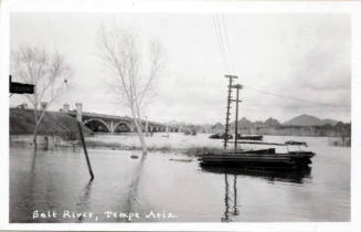 B/W of Salt River and bridge