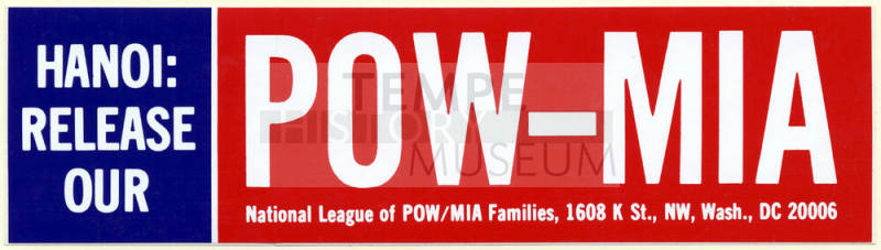 "Hanoi: Release Our POW-MIA" Bumpersticker.