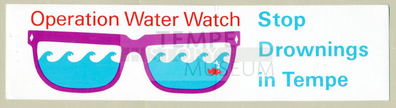 "Operation Water Watch" Bumpersticker.
