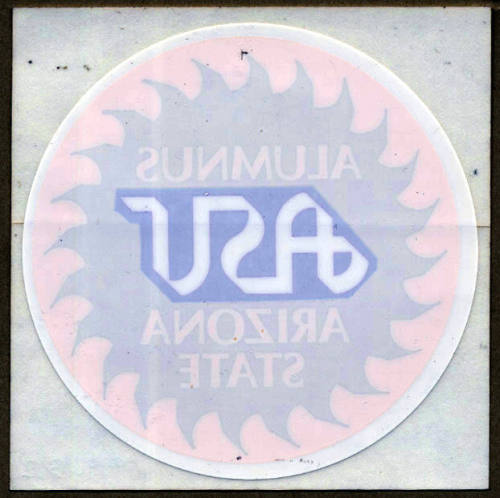 "Alumnus ASU Arizona State" Decal.