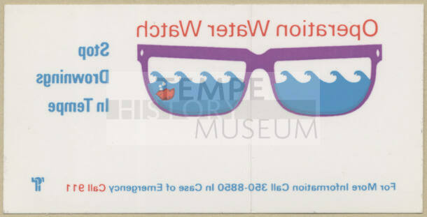 Operation Water Watch Decal.