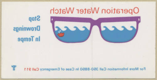 Operation Water Watch Decal.