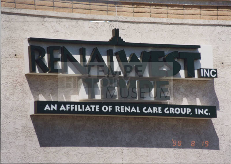 Renal West, Inc.  - 1405  West Southern Avenue, Tempe, Arizona