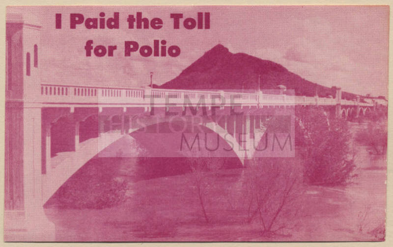 "I Paid the Toll For Polio" Sticker.