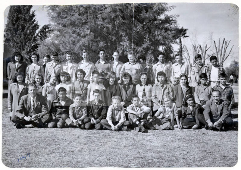 1949 Tempe Grammar School Class Photograph, Nelson Holdeman's 8th Grade Class.