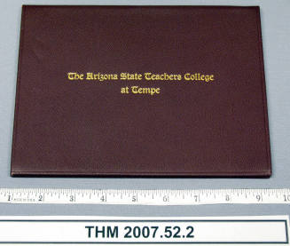 Arizona State Teachers College at Tempe Diploma, 1942 - Joel Avery Benedict