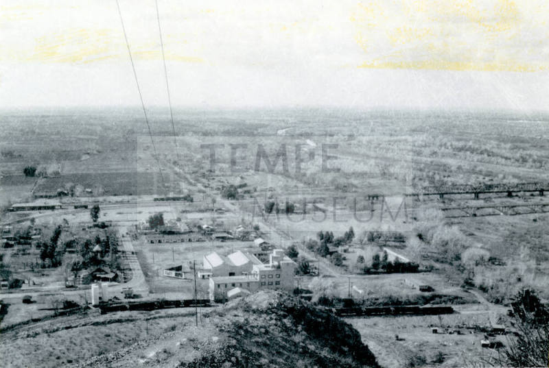 Aerial View, Tempe, Early 1900's.