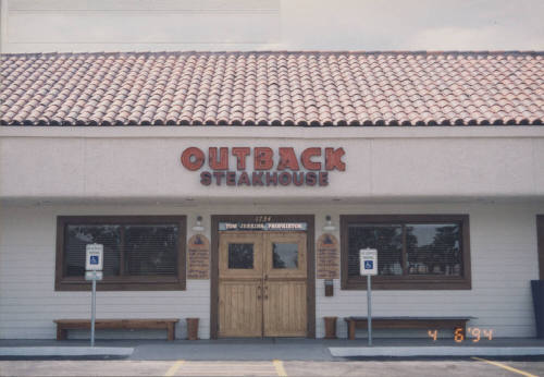 Outback Steakhouse    -  1734  East Southern Avenue,  Tempe, Arizona